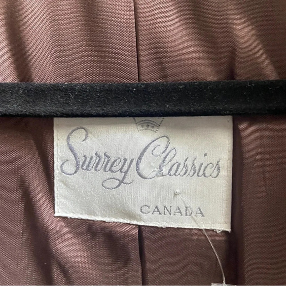 Vintage Surrey Classics Canada Mohair scarf A line trench jacket coat  Sz M/ L - Picture 12 of 17